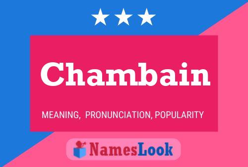 ملصق اسم Chambain