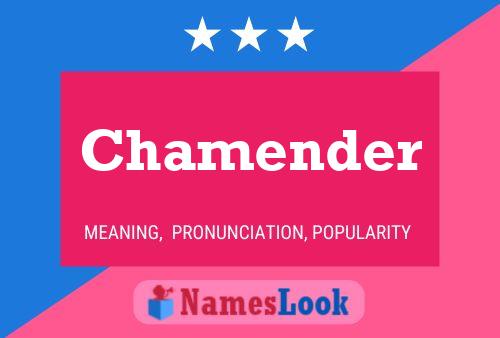 ملصق اسم Chamender