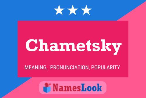 ملصق اسم Chametsky