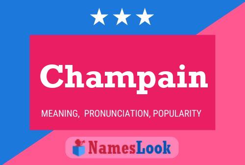 ملصق اسم Champain