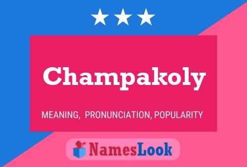 ملصق اسم Champakoly