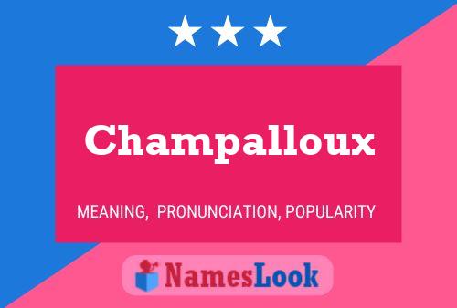 ملصق اسم Champalloux