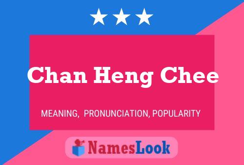 ملصق اسم Chan Heng Chee