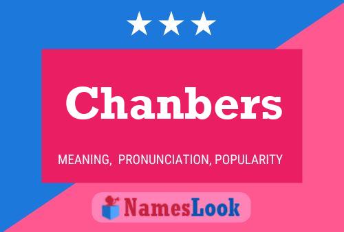 ملصق اسم Chanbers