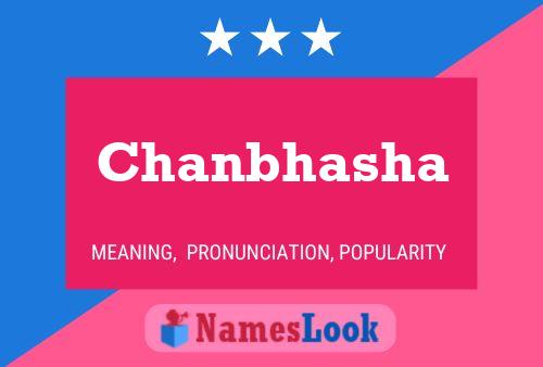 ملصق اسم Chanbhasha