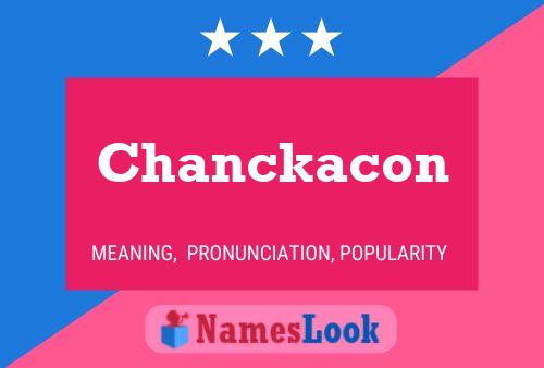 ملصق اسم Chanckacon