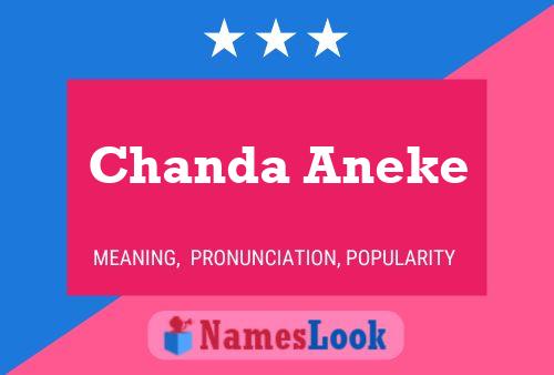 ملصق اسم Chanda Aneke