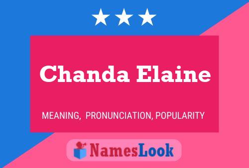 ملصق اسم Chanda Elaine