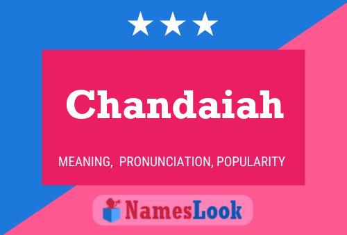 ملصق اسم Chandaiah