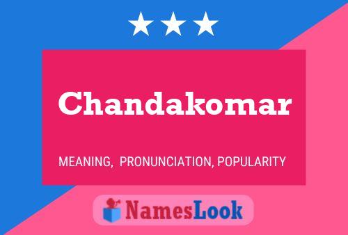 ملصق اسم Chandakomar