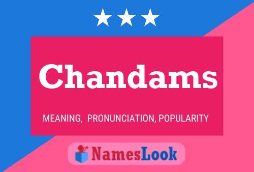 ملصق اسم Chandams