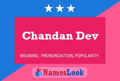 ملصق اسم Chandan Dev