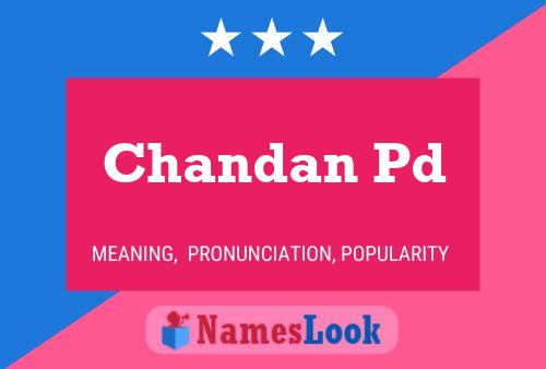 ملصق اسم Chandan Pd