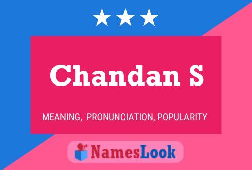 ملصق اسم Chandan S