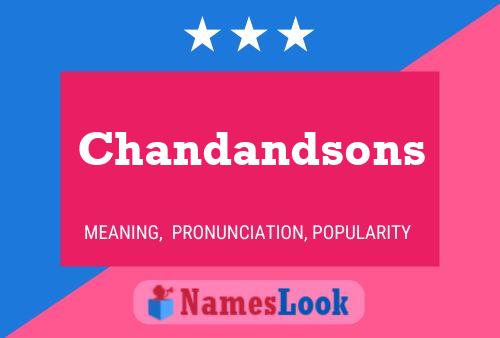 ملصق اسم Chandandsons