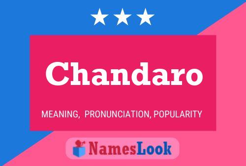 ملصق اسم Chandaro