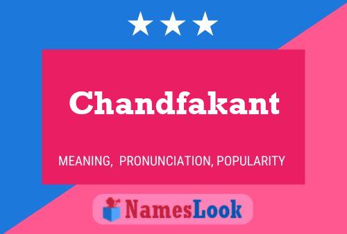 ملصق اسم Chandfakant