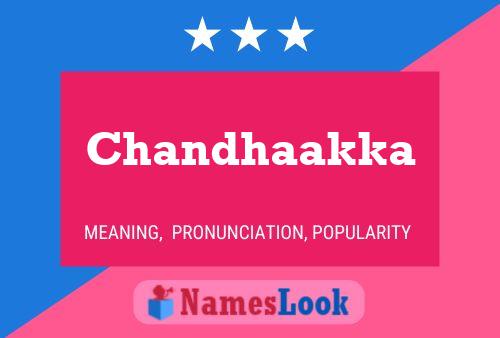 ملصق اسم Chandhaakka