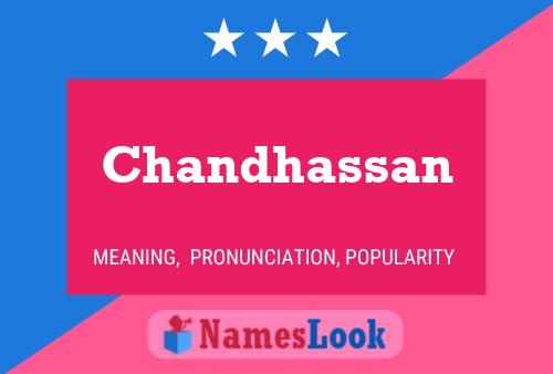 ملصق اسم Chandhassan