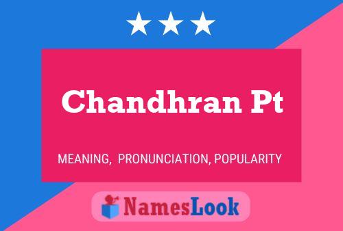 ملصق اسم Chandhran Pt