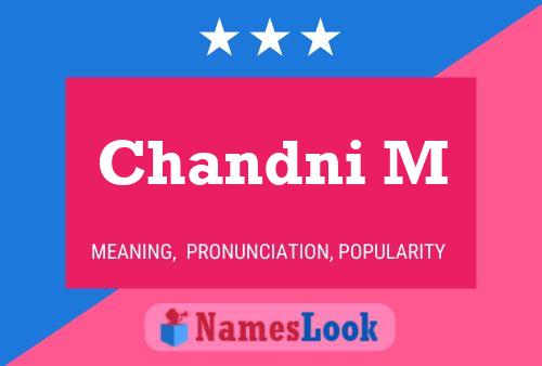 ملصق اسم Chandni M