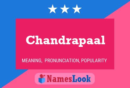 ملصق اسم Chandrapaal