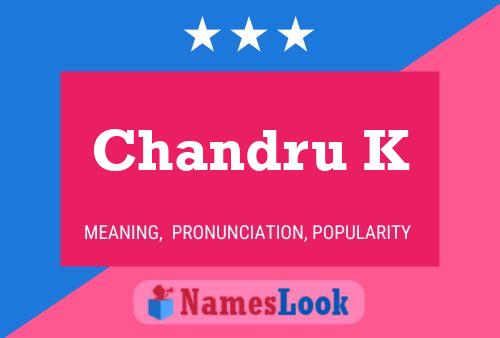 ملصق اسم Chandru K