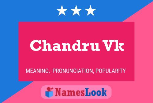 ملصق اسم Chandru Vk