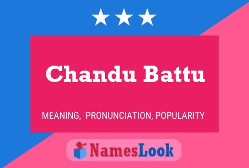 ملصق اسم Chandu Battu