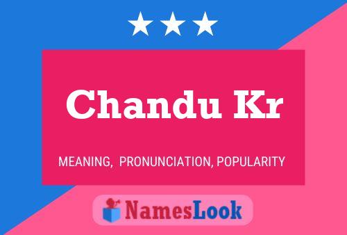 ملصق اسم Chandu Kr