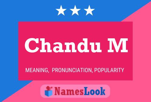 ملصق اسم Chandu M