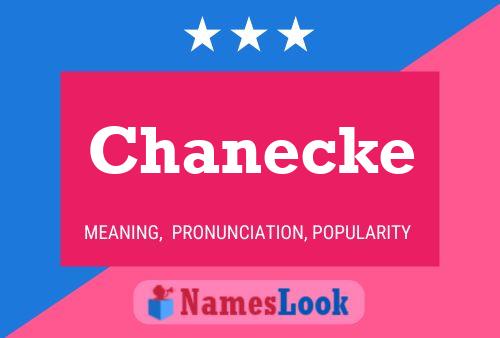 ملصق اسم Chanecke