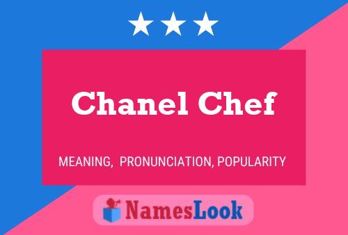 ملصق اسم Chanel Chef