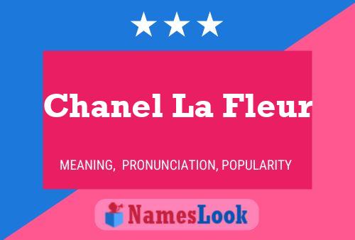 ملصق اسم Chanel La Fleur