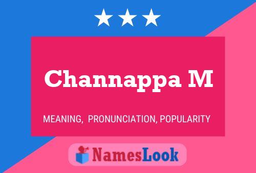 ملصق اسم Channappa M