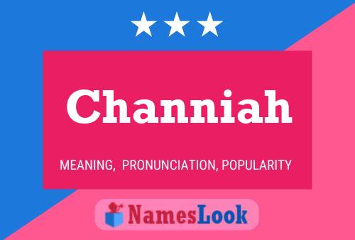 ملصق اسم Channiah