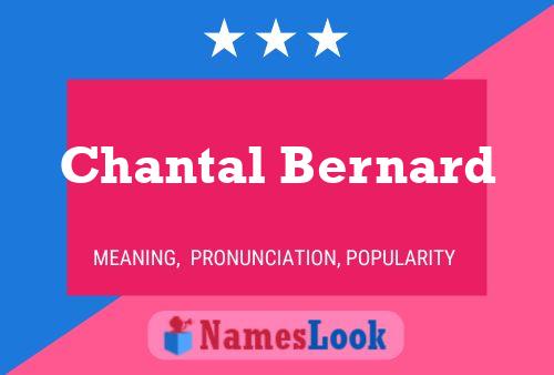 ملصق اسم Chantal Bernard