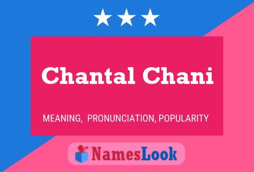 ملصق اسم Chantal Chani