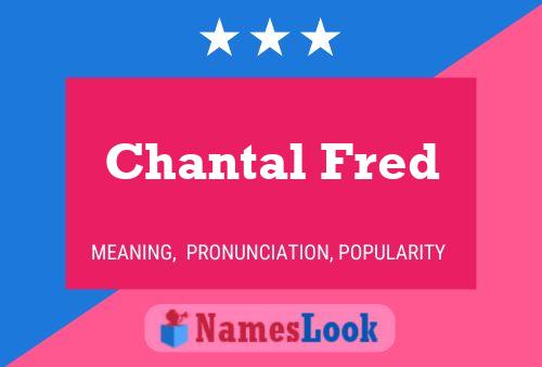 ملصق اسم Chantal Fred