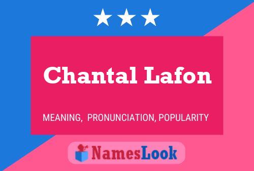 ملصق اسم Chantal Lafon