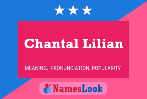 ملصق اسم Chantal Lilian