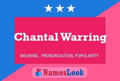 ملصق اسم Chantal Warring