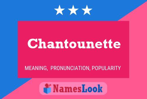 ملصق اسم Chantounette