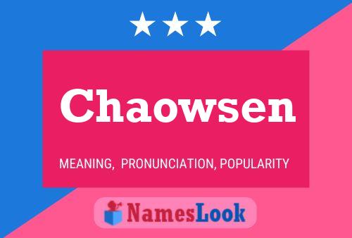 ملصق اسم Chaowsen