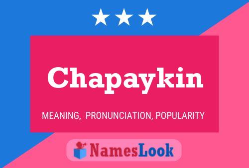 ملصق اسم Chapaykin