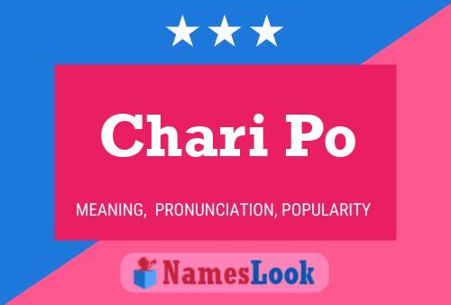 ملصق اسم Chari Po