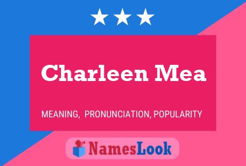 ملصق اسم Charleen Mea