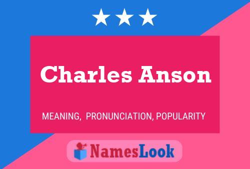 ملصق اسم Charles Anson