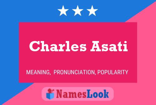 ملصق اسم Charles Asati