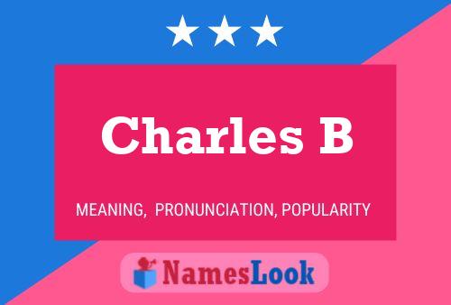 ملصق اسم Charles B